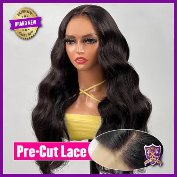 22 Inch Glueless HD Lace Front Wig Brazilian Human Hair 180% Density main image 4